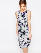 Uttam Boutique Clematis Jersey Twisted Knot Dress - Gray