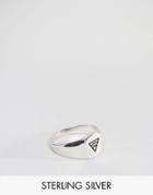 Serge De Nimes Eye Of Providence Signet Ring In Solid Silver - Silver