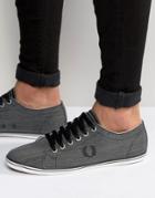 Fred Perry Kingston Chambray Sneakers - Black