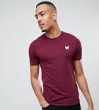 Good For Nothing Muscle T-shirt In Burgundy With Chest Logo Exclusive To Asos - Red