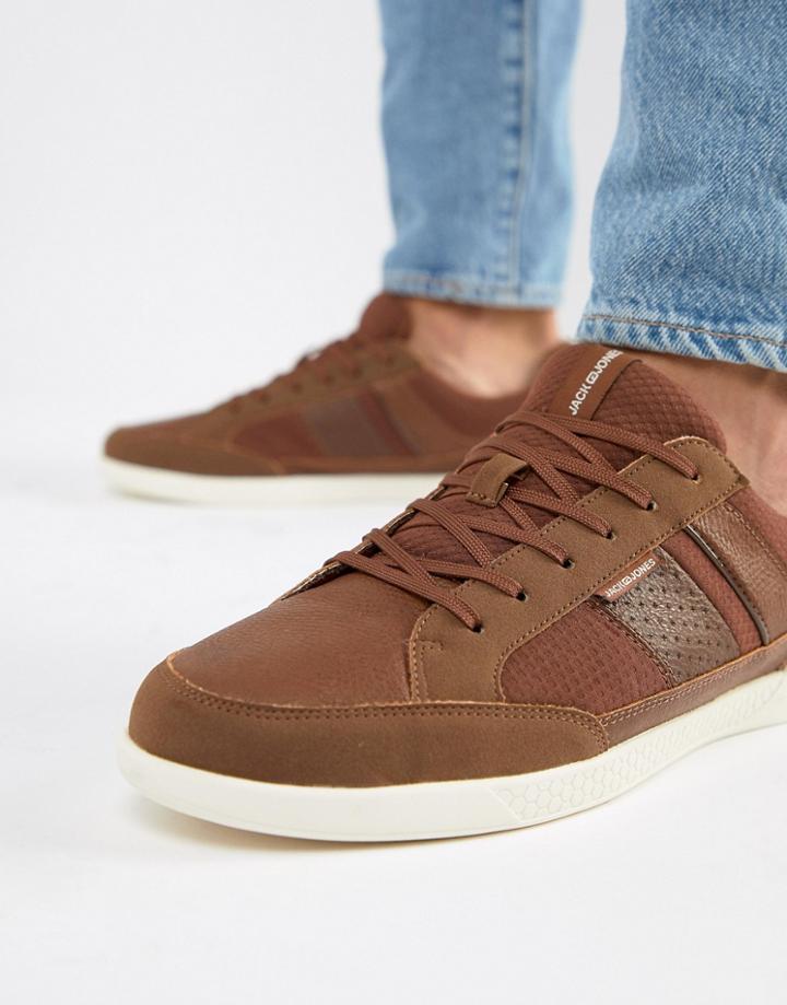 Jack & Jones Mixed Panel Sneakers - Brown