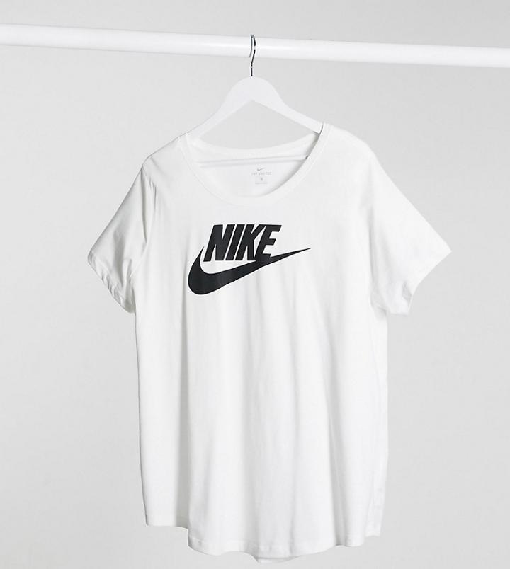 Nike Plus Futura Logo T-shirt In White