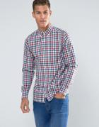 Tommy Hilfiger Shirt With Herringbone Check In Slim Fit - Green