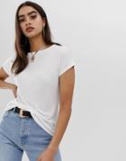 Asos Design Formal Kimono T-shirt In White