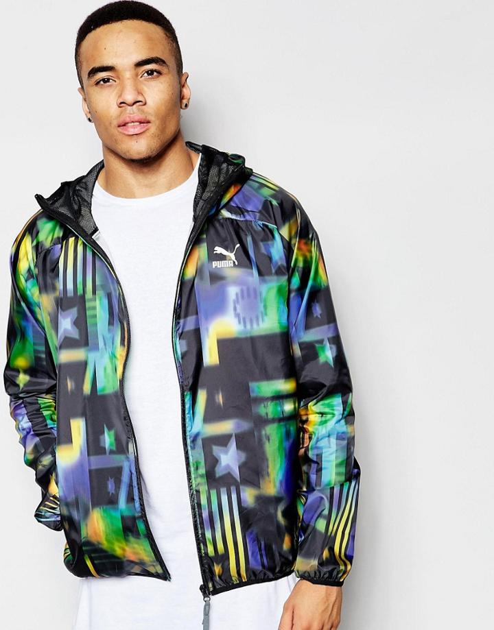 Puma Evolution Windbreaker Jacket - Black