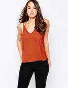 Ax Paris V Front Cami - Rust