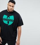 Asos Plus Wu Tang Clan Oversized Band T-shirt - Black