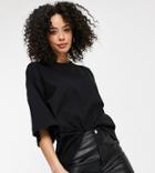 Asos Design Tall Super Oversized T-shirt In Black