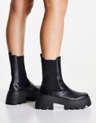 Asos Design Ada Chunky Chelsea Boots In Black
