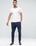 Emporio Armani Slim Cuffed Sweatpants In Navy - Navy