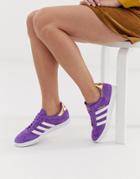 Adidas Originals Tfl Gazelle Sneakers In Purple And White - Purple