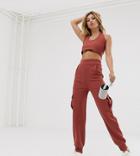 Rokoko Cargo Pants With Pockets Two-piece - Orange