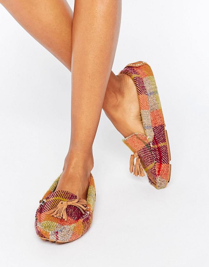 Bedroom Athletics Beatrice Harris Tweed Moccasin Slipper - Multi