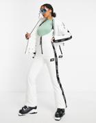 Asos 4505 Ski High Waisted Ski Pants With Mono Logo Detail-multi