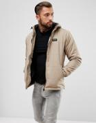 Nicce London Puffer Jacket In Gray With Hood - Gray