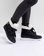 Sorel Explorer Carnival Black Waterproof Flat Boots - Black