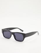 Asos Design Cat Eye Sunglasses In Black With Smoke Black Lens