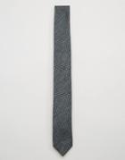 Noose & Monkey Skinny Melton Tie Made In Italy - Black