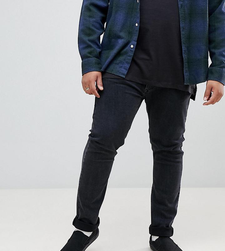 Lee Plus Luke Skinny Jeans In Gray