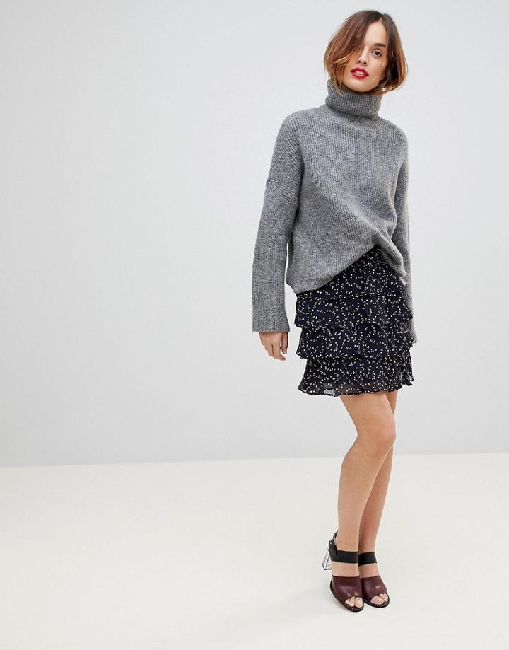 Y.a.s Printed Tiered Mini Skirt - Multi