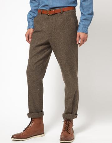 Asos Slim Fit Suit Pants In Tweed