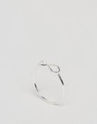Pilgrim Silver Plated Infinity Ring - Silver