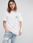 Diamond Supply T-shirt With Outshine Logo In White - White