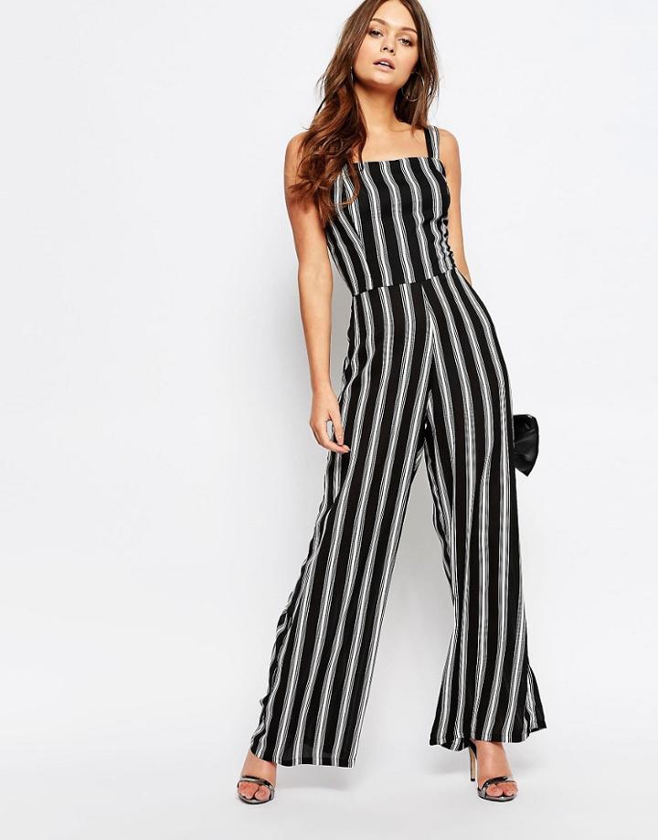 New Look Stripe Jumpsuit - Multi