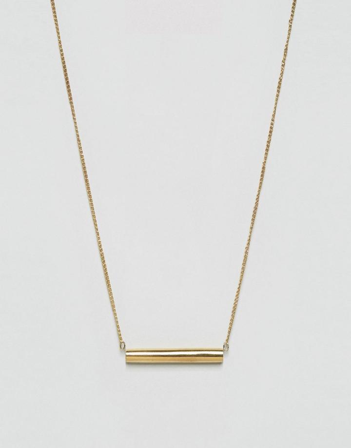 Made Gold Bar Necklace - Gold