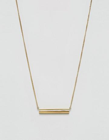 Made Gold Bar Necklace - Gold