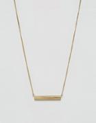 Made Gold Bar Necklace - Gold