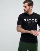 Nicce London T-shirt In Muscle Fit - Black