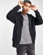 River Island Prlfc Polar Fleece Half Zip Sweater In Black