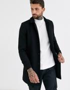 Only & Sons Driving Coat In Black