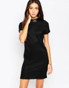 Vero Moda Short Sleeve Polo Dress - Black