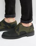 G-star Camo Lace Up Derby Shoes - Green
