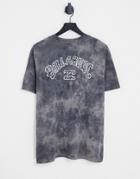 Billabong Arch T-shirt In Black Tie Dye