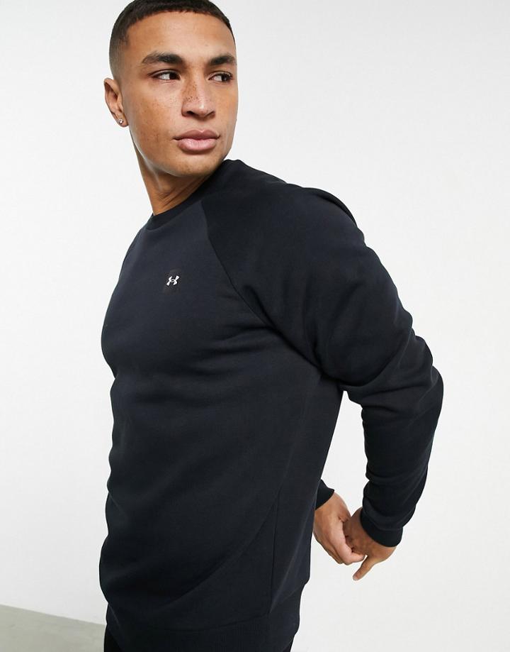 Under Armour Training Rival Fleece Sweatshirt In Black