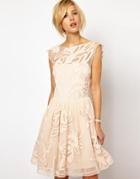Asos Gothic Prom Dress - Cream