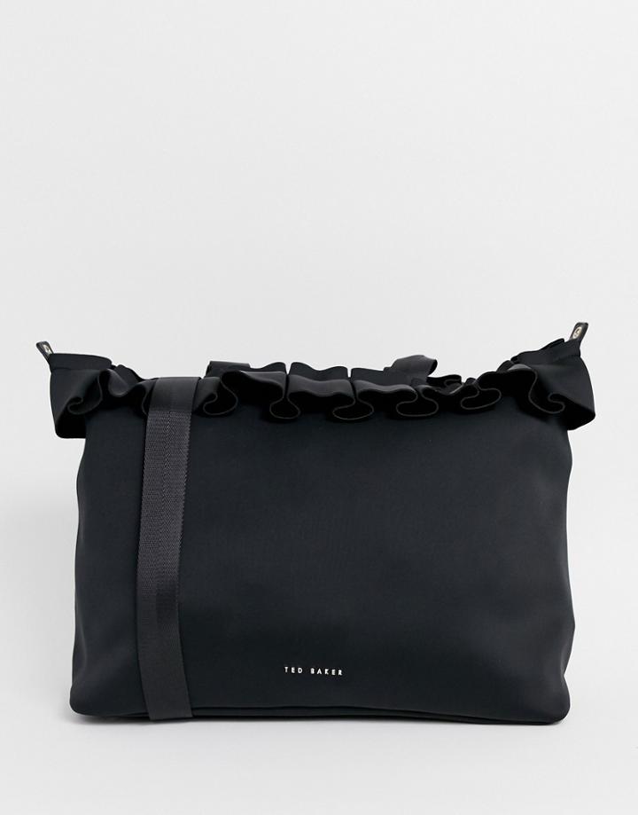 Ted Baker Roseiee Ruffle Weekend Bag - Black