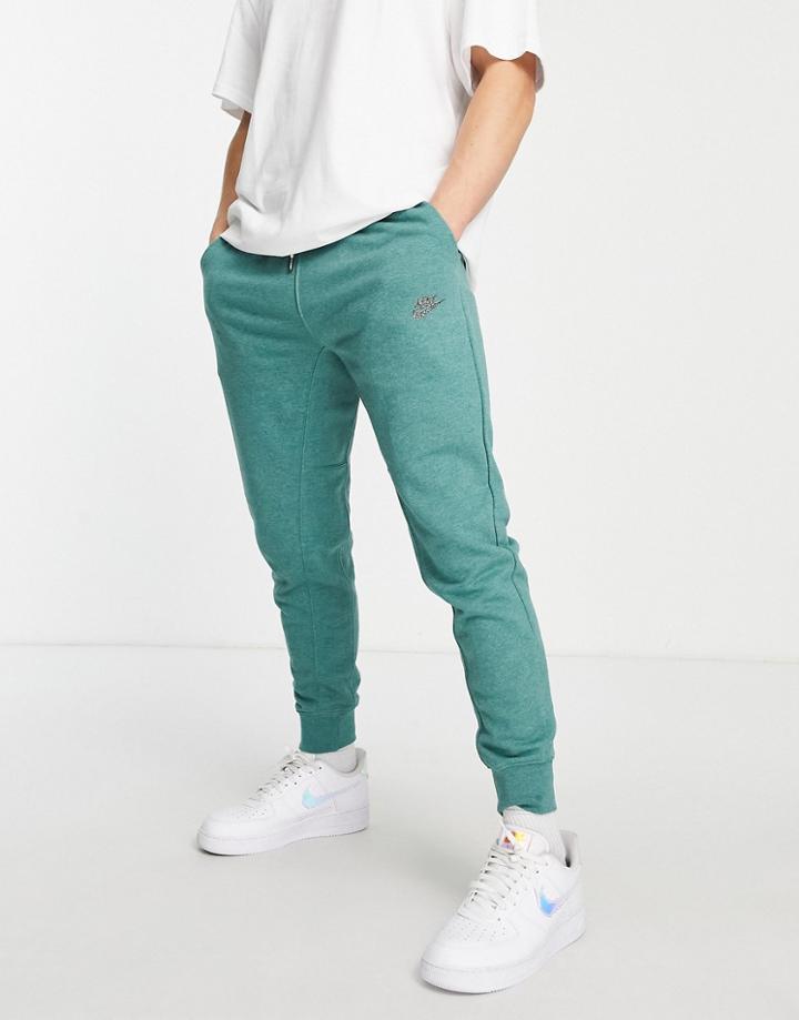 Nike Revival Cuffed Fleece Sweatpants In Dusty Green