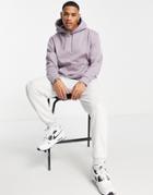 Topman Recycled Polyester Blend Hoodie In Lilac - Part Of A Set-purple