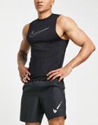 Nike Training Pro Dri-fit Slim Fit Tank Top In Black