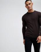 Brave Soul Crew Neck Sweater - Purple