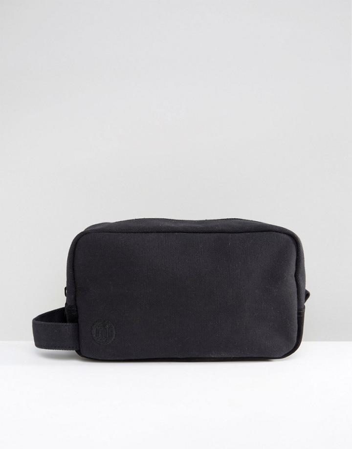 Mi-pac Canvas Toiletry Bag In Black - Black