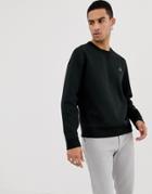 Polo Ralph Lauren Player Logo Double Tech Crew Neck Sweatshirt In Black