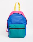 Asos Color Block Nylon Backpack - Multi