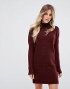 Oasis Sweater Dress - Red