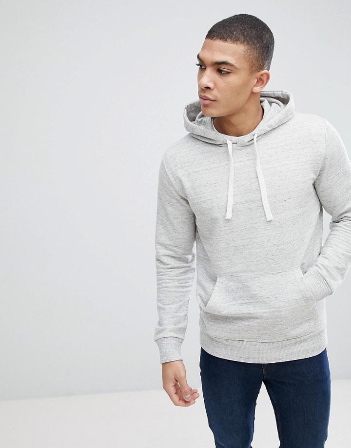 Celio Overhead Hoodie In Light Gray - Gray