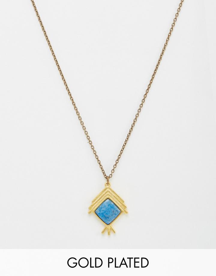 The 2bandits Indian Summer Pendant Necklace - Gold